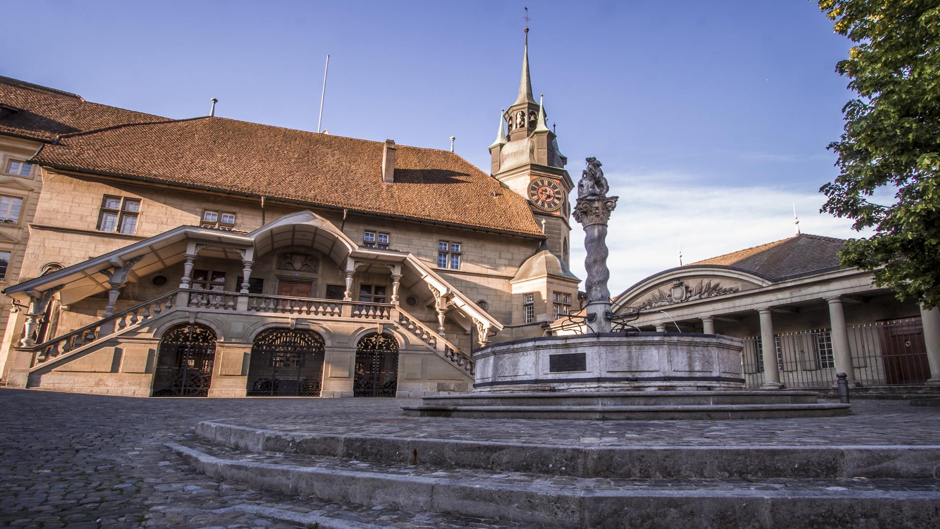 Hôtel cantonal de Fribourg en juin 2021